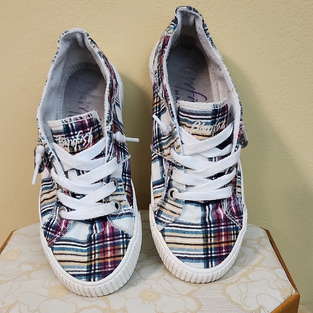 Plaid Blowfish Women's Sneakers - Picture 3 of 8